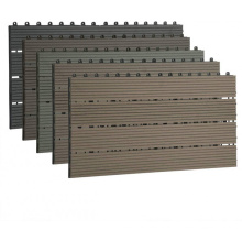 Outdoor Floor Tile Engineered WPC Tile Board UV Stable Wood Plastic Composite WPC Timber Deck Tile